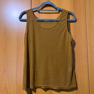 Sheer Brown Tank Top